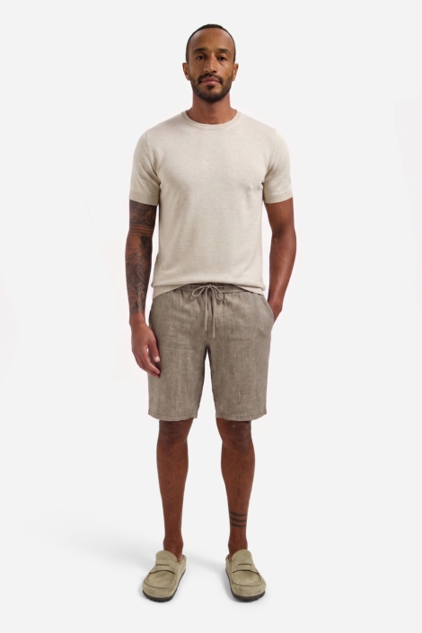 NO-EXCESS taupe heren korte broek | Model