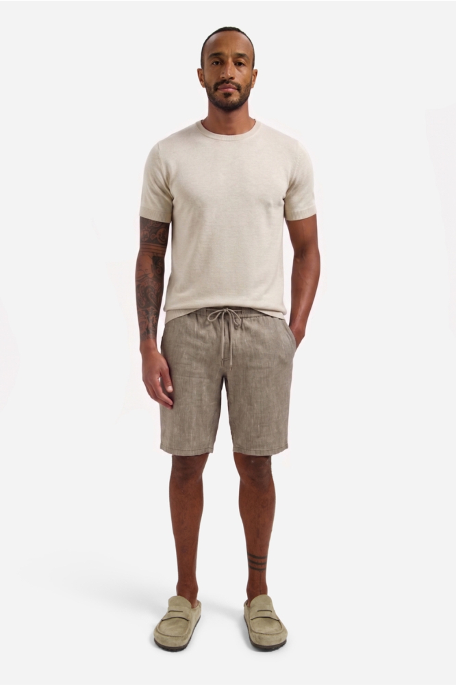 NO-EXCESS taupe heren korte broek | Model