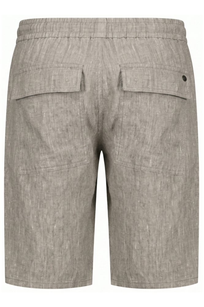 NO-EXCESS taupe heren korte broek | Achteraanzicht