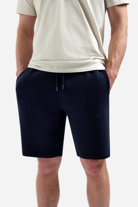 NO-EXCESS blauwe heren korte broek | Model vooraanzicht