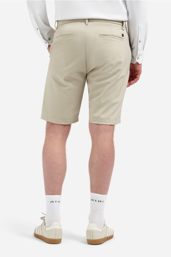 NO-EXCESS beige heren korte broek | Model achteraanzicht