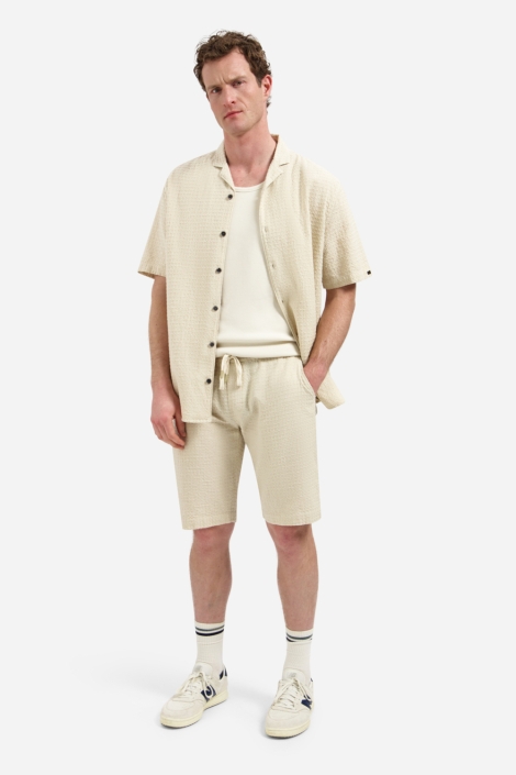 NO-EXCESS beige heren korte broek | Model