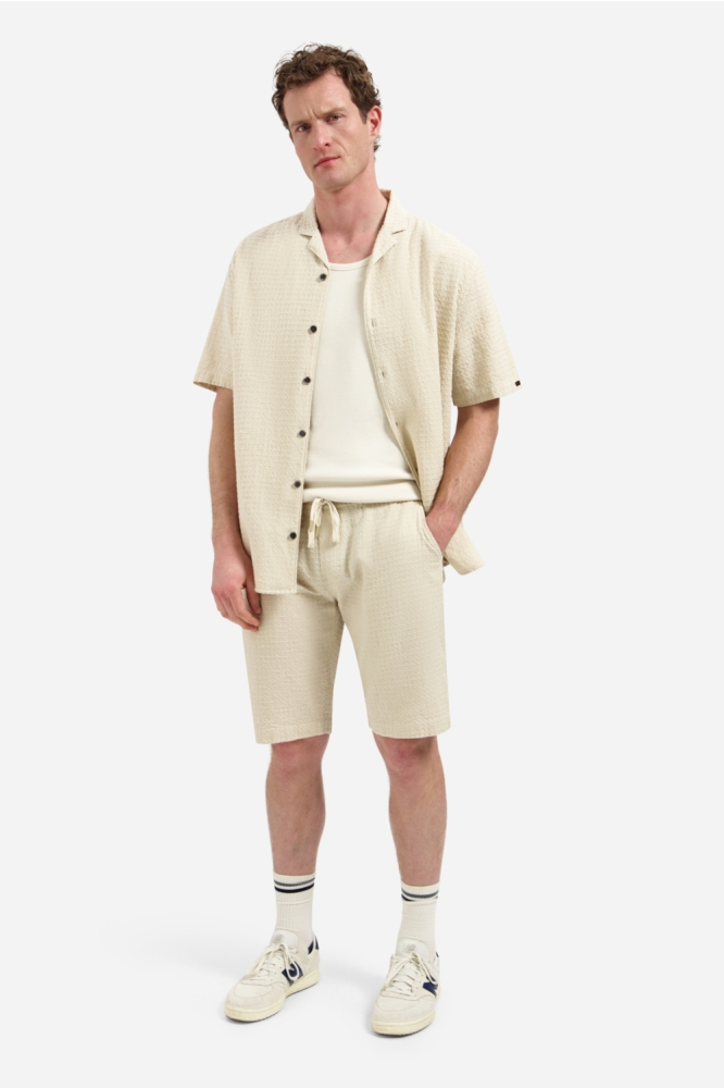 NO-EXCESS beige heren korte broek | Model