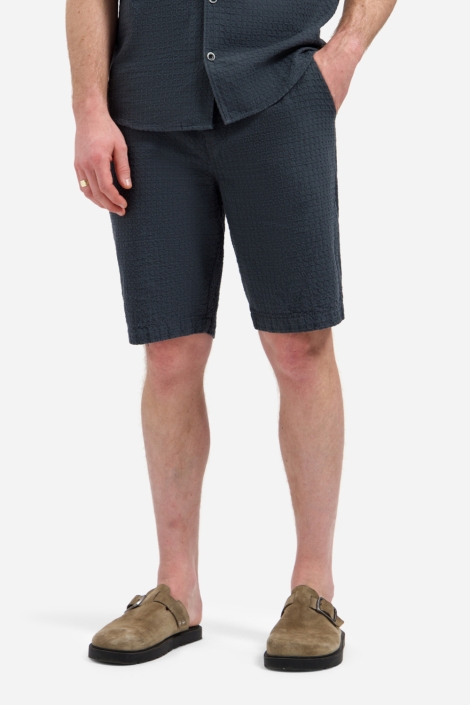 NO-EXCESS grijze heren korte broek | Model vooraanzicht