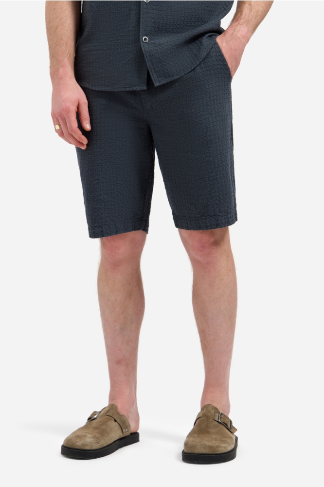 NO-EXCESS grijze heren korte broek | Model vooraanzicht