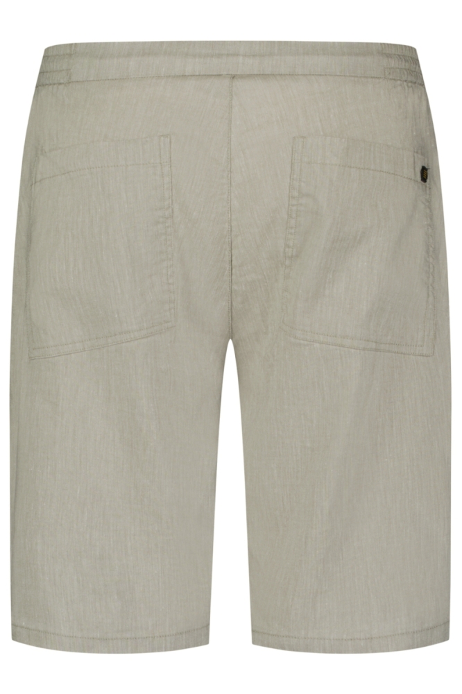NO-EXCESS taupe heren korte broek | Achteraanzicht