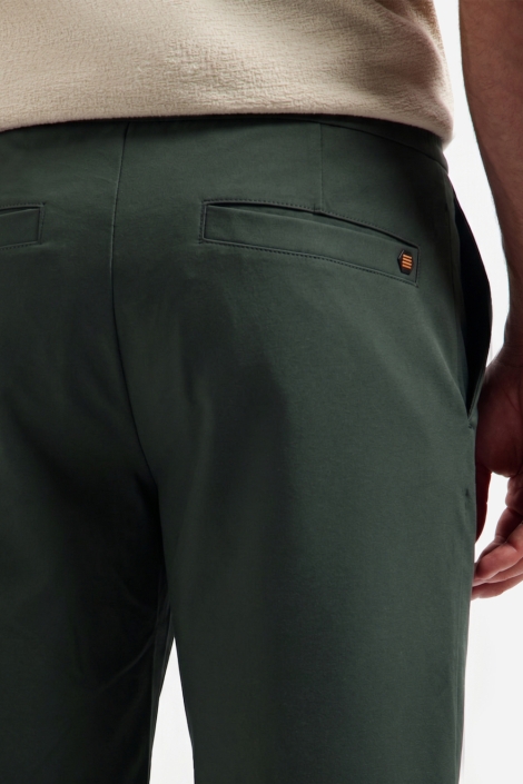 NO-EXCESS groene heren korte broek | Close up