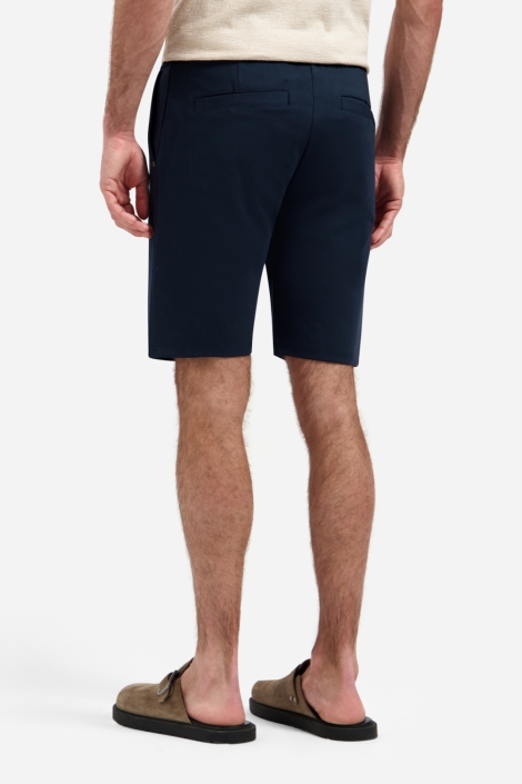 NO-EXCESS blauwe heren korte broek | Model achteraanzicht