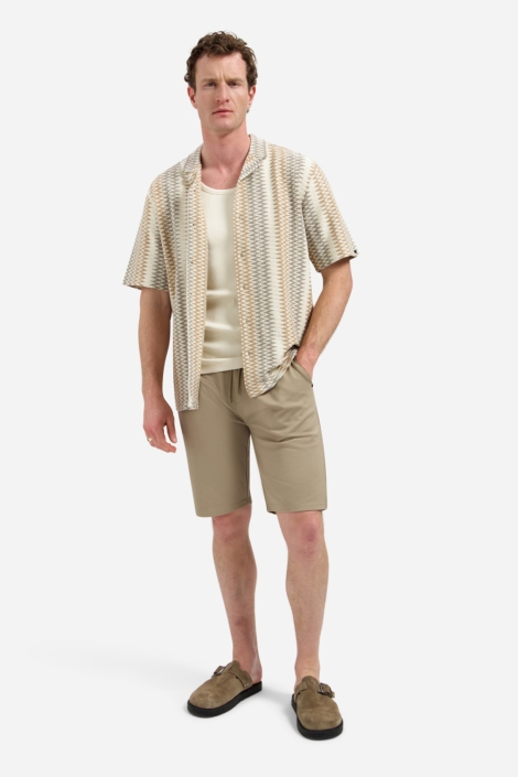 NO-EXCESS taupe heren korte broek | Model