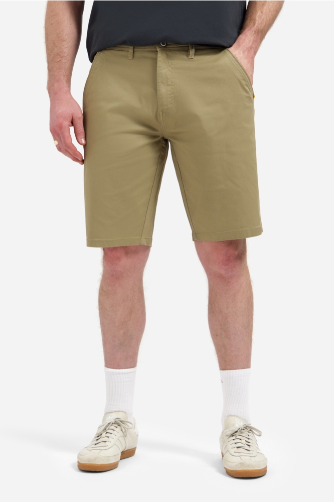 NO-EXCESS taupe heren korte broek | Model vooraanzicht