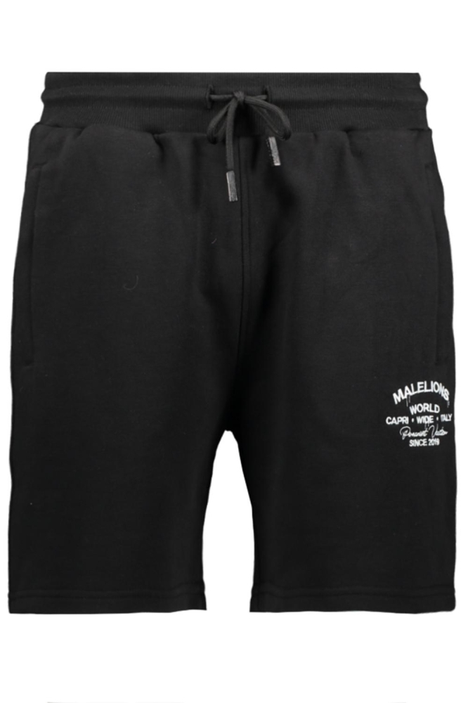 Malelions zwarte heren korte broek | Vooraanzicht
