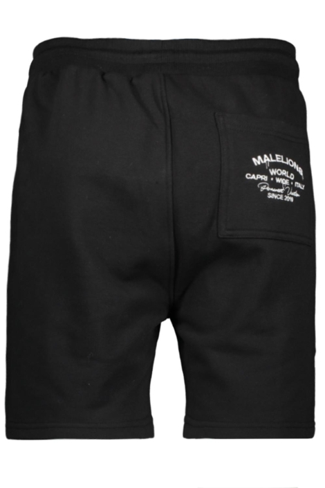 Malelions zwarte heren korte broek | Achteraanzicht