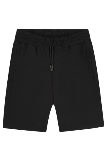 Malelions Broek MEN RIBBED SHORTS MMB30026031 BLACK