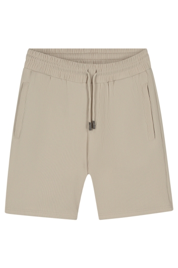Malelions RIBBED SHORTS MMB30026031 LIGHT TAUPE
