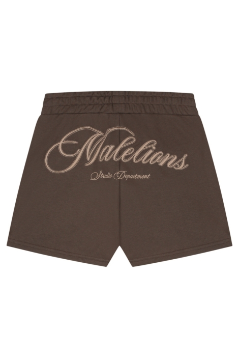 Malelions bruine dames korte broek | Achteraanzicht