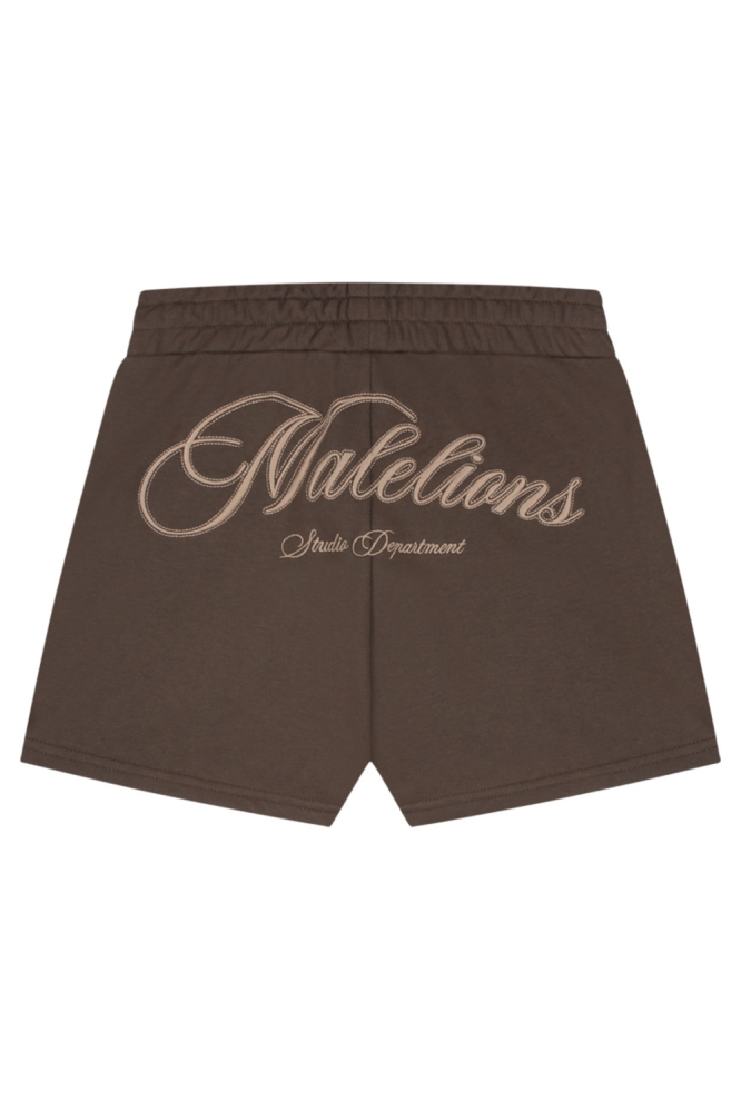 Malelions bruine dames korte broek | Achteraanzicht