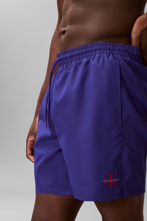 Calvin Klein blauwe heren korte broek | Close up