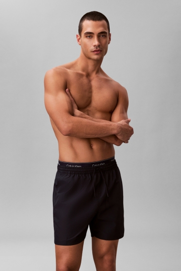 Calvin Klein Broek MEDIUM ZWEMSHORT MET TREKKOORD LV00N61023 0PP SHORELINE