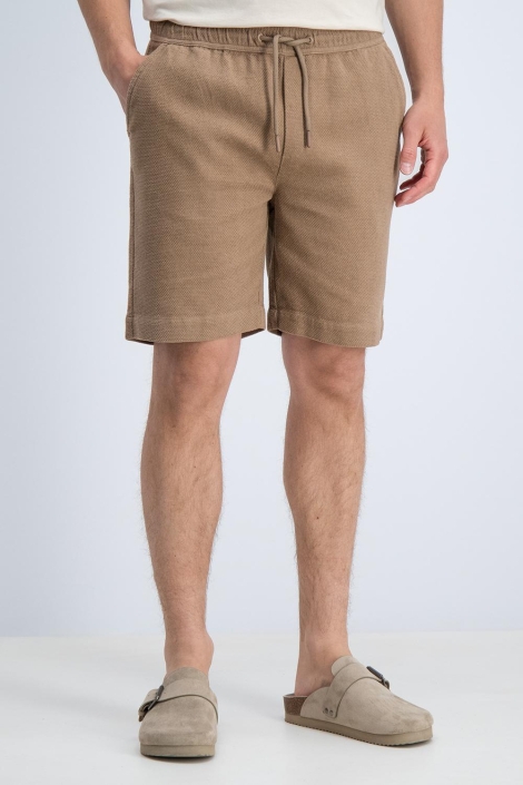 Gabbiano bruine heren korte broek | Model vooraanzicht