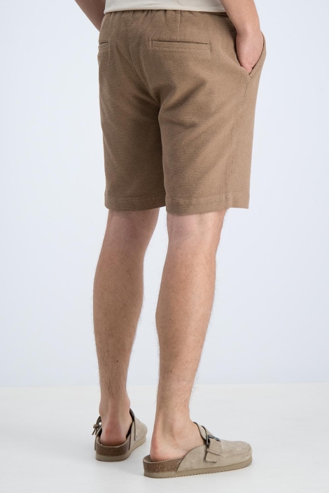 Gabbiano bruine heren korte broek | Model achteraanzicht