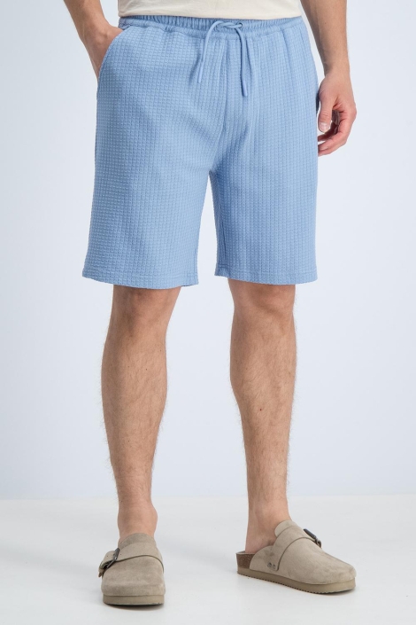 Gabbiano blauwe heren korte broek | Model vooraanzicht