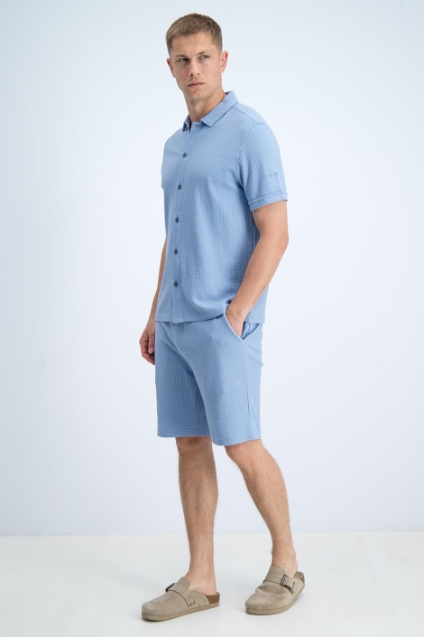 Gabbiano blauwe heren korte broek | Model