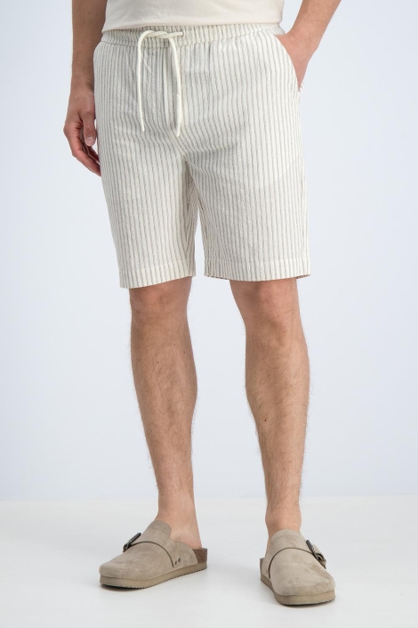 Gabbiano ecru heren korte broek | Model vooraanzicht