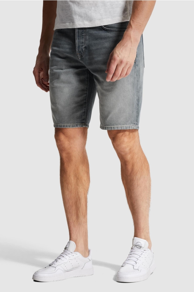 Cast Iron grijze heren korte broek | Model zijaanzicht