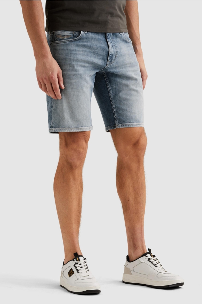 PME legend blauwe heren korte broek | Model zijaanzicht