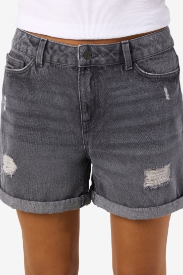 Noisy may NMSMILEY NW SHORTS DEST VI594DG NOO 27036633 DARK GREY DENIM