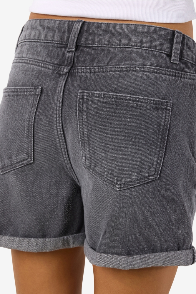 Noisy may grijze dames korte broek | Model achteraanzicht