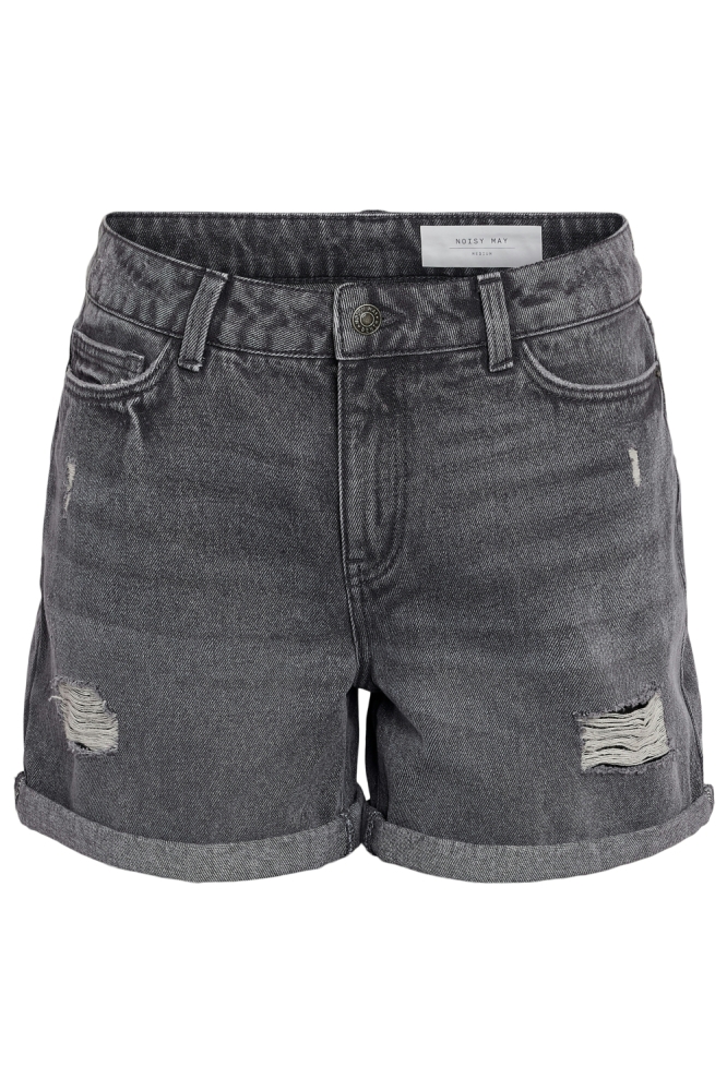 Noisy may grijze dames korte broek | Vooraanzicht