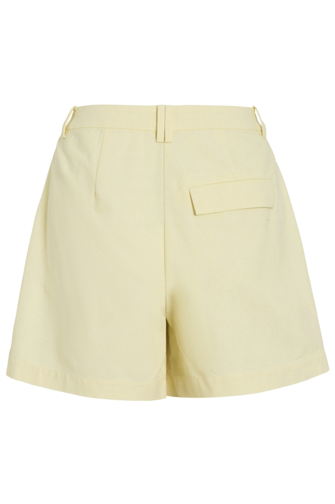 Vila gele dames korte broek | Achteraanzicht