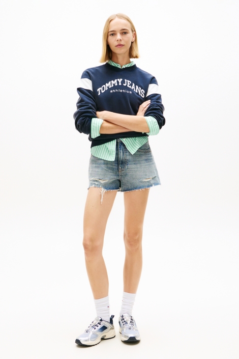 Tommy Jeans blauwe dames korte broek | Model