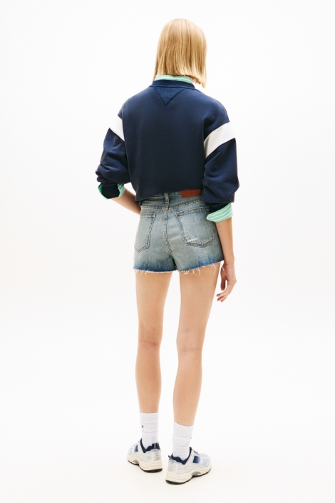 Tommy Jeans blauwe dames korte broek | Model