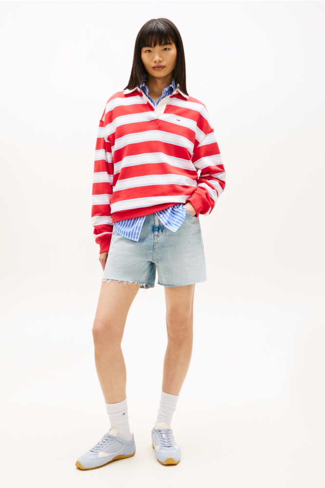 Tommy Jeans blauwe dames korte broek | Model