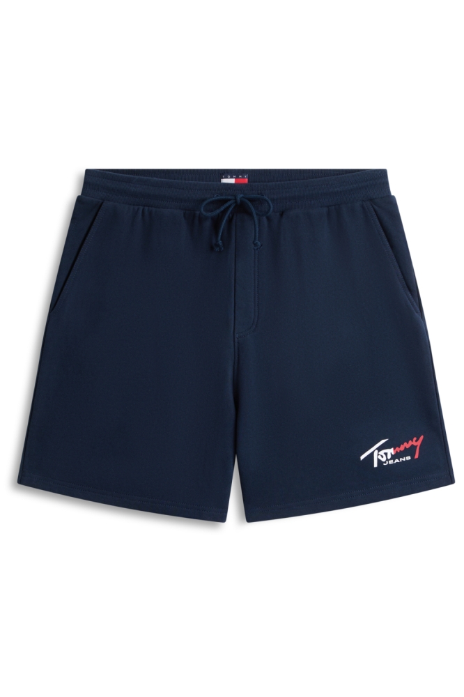 Tommy Jeans blauwe heren korte broek | Vooraanzicht