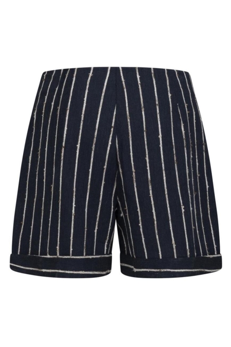 Kimara blauwe dames korte broek | Achteraanzicht