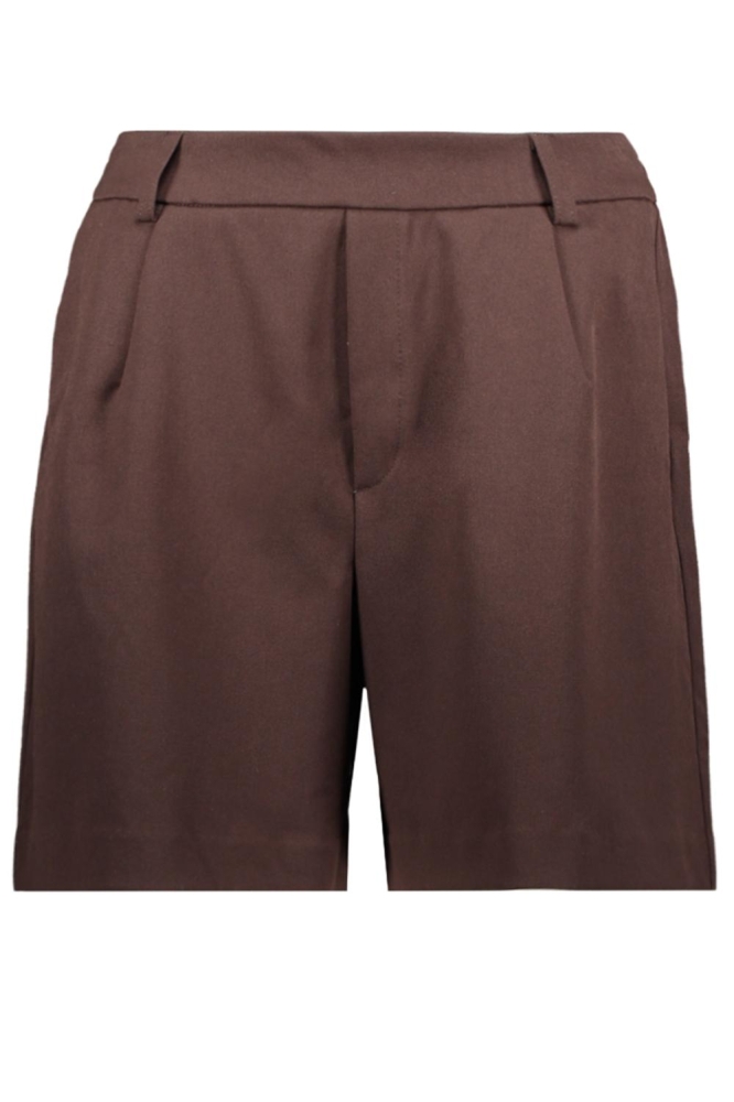 Vila bruine dames korte broek | Vooraanzicht