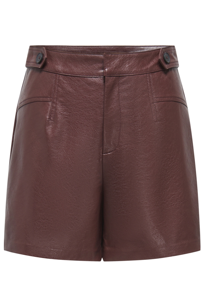 Only bruine dames korte broek | Vooraanzicht