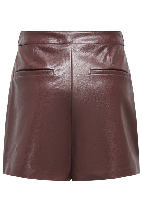Only bruine dames korte broek | Achteraanzicht