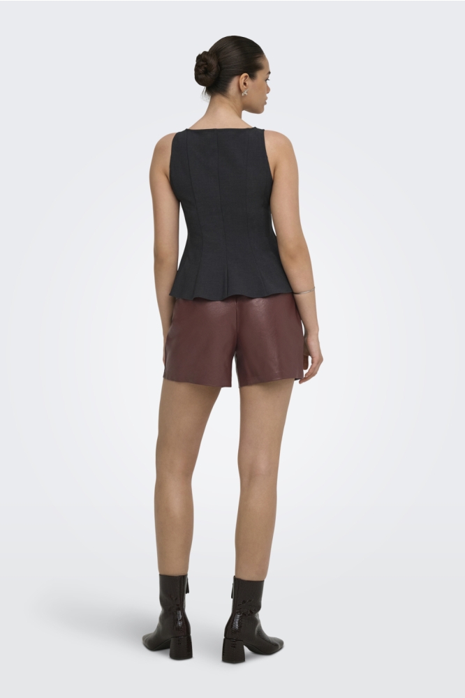 Only bruine dames korte broek | Model