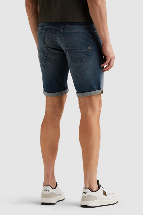 PME legend blauwe heren korte broek | Model achteraanzicht