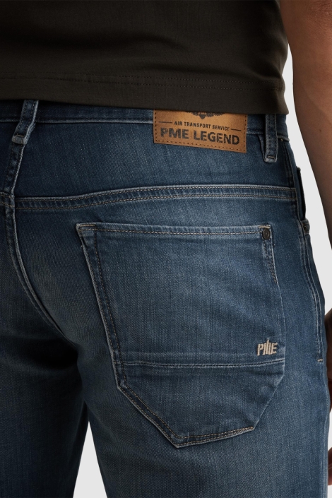 PME legend blauwe heren korte broek | Close up