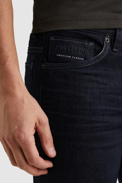 PME legend blauwe heren korte broek | Close up