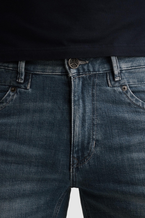 PME legend blauwe heren korte broek | Close up