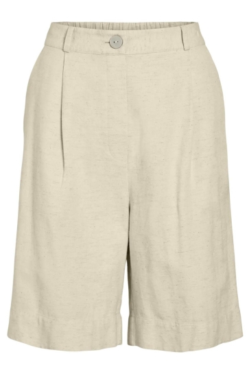 Pieces Blouse VIPRISILLA HW BERMUDA SHORTS/VOL - 14113584 Super Light Natural Melan