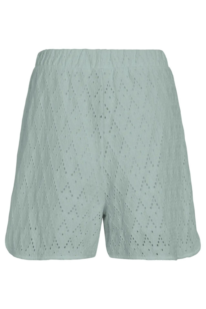 Vila groene dames korte broek | Achteraanzicht