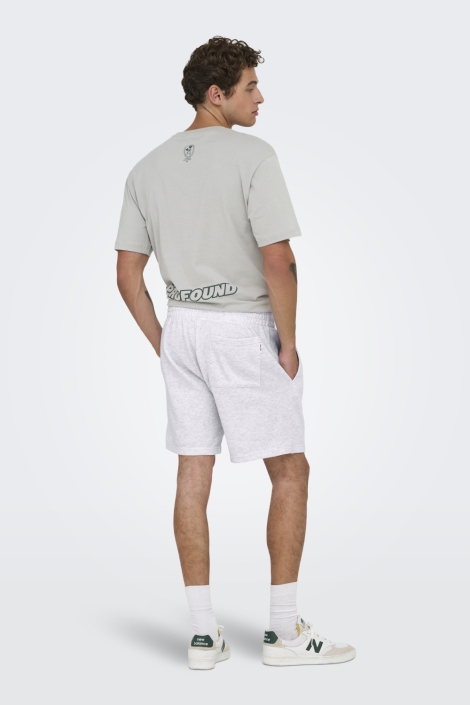 Only & Sons grijze heren korte broek | Model achteraanzicht