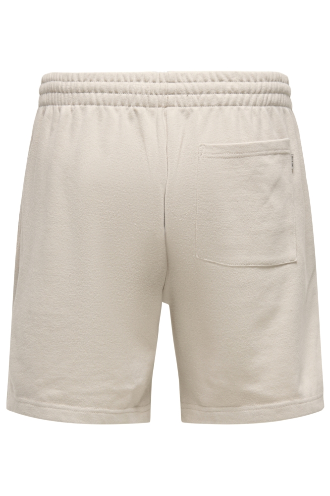 Only & Sons beige heren korte broek | Achteraanzicht